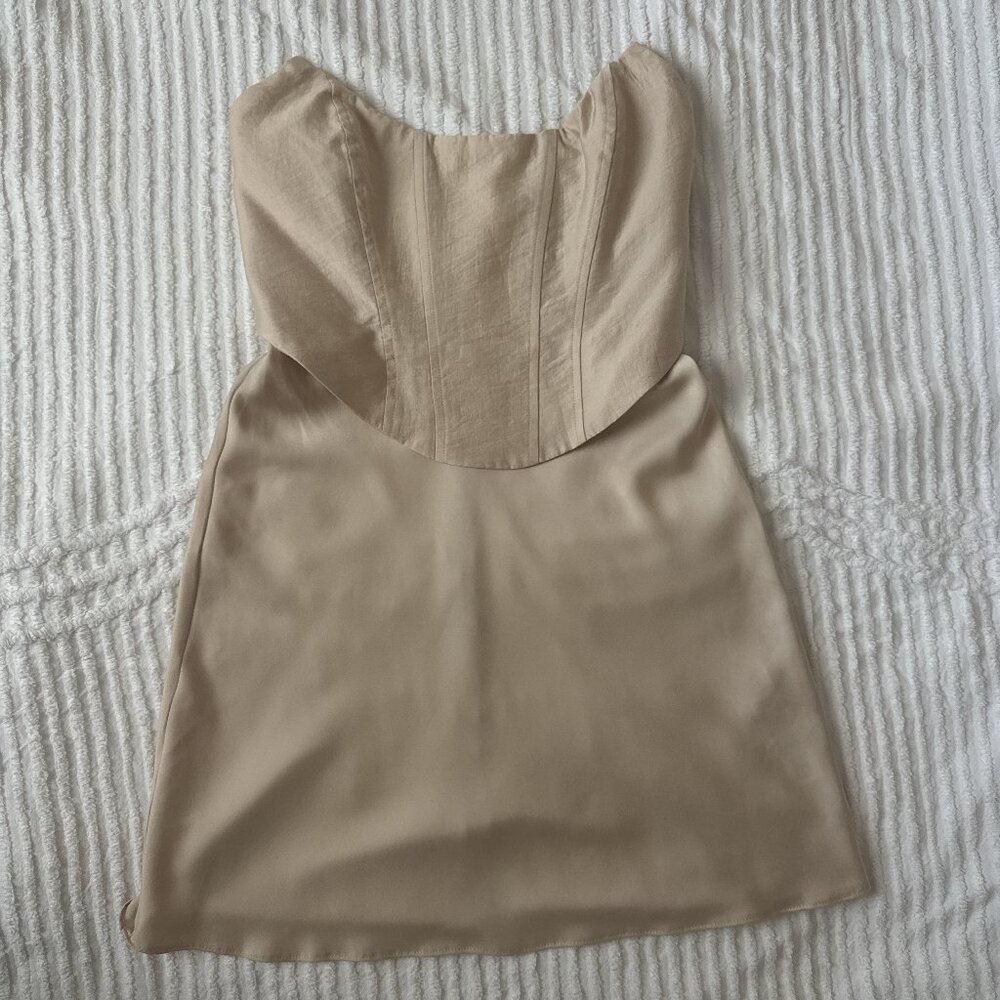 Strapless Corset Mini Slip Dress